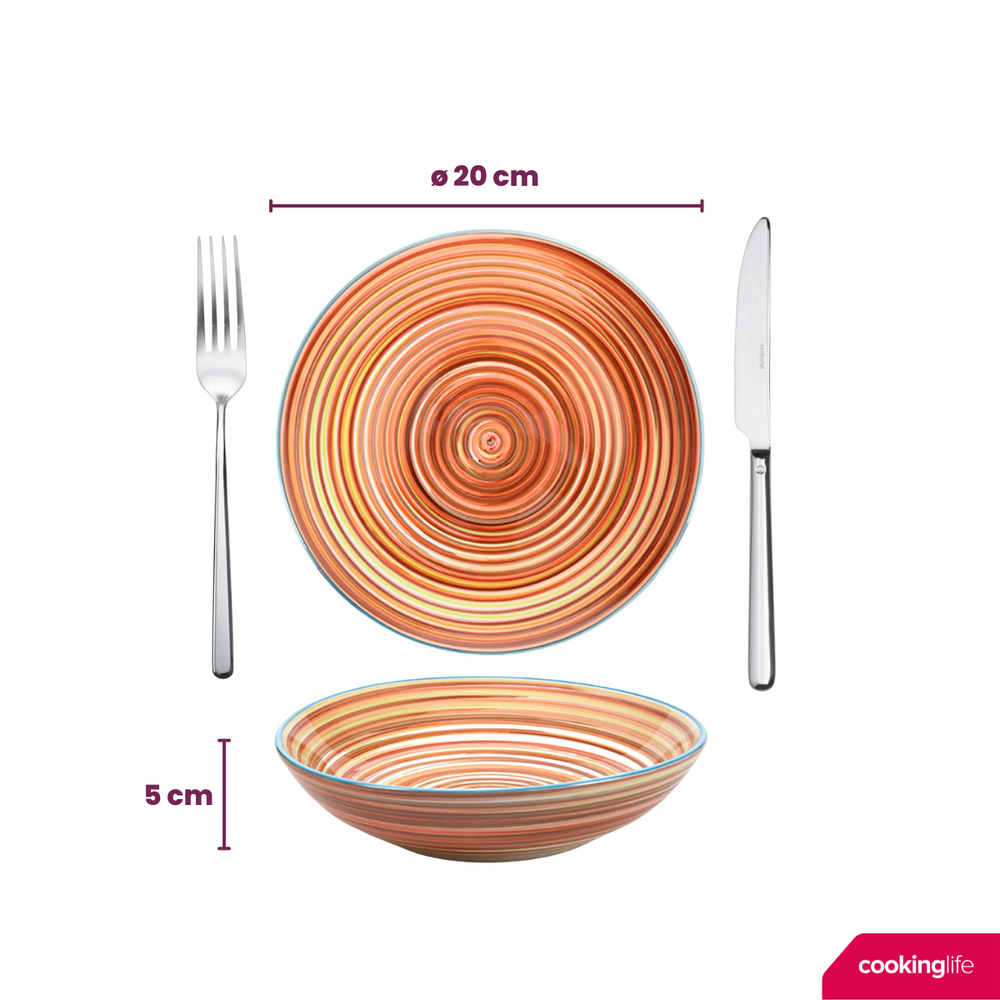 Cookinglife Dinnerware Set - Rhythm & Lines - 18 pieces / 6 people