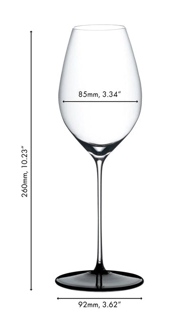 Riedel White Wine Glass Fatto A Mano Black Tie - Sauvignon Blanc / Champagne - 464 ml