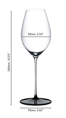 Riedel White Wine Glass Fatto A Mano Black Tie - Sauvignon Blanc / Champagne - 464 ml