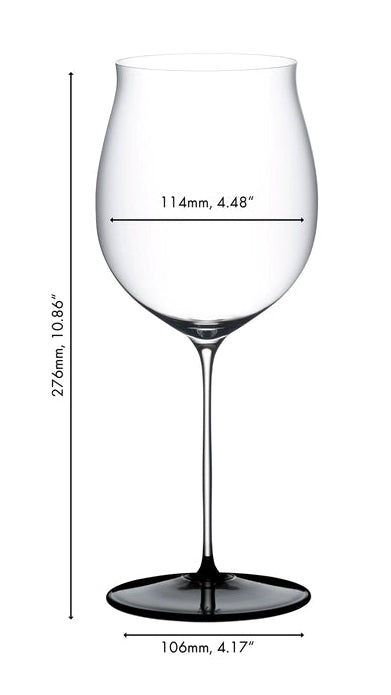 Riedel Red Wine Glass Fatto A Mano Black Tie - Burgundy Grand Cru - 1022 ml