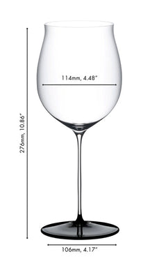 Riedel Red Wine Glass Fatto A Mano Black Tie - Burgundy Grand Cru - 1022 ml