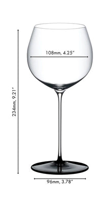 Riedel White Wine Glass Fatto A Mano Black Tie - Chardonnay - 660 ml