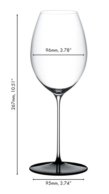 Riedel Red Wine Glass Fatto A Mano Black Tie - Hermitage / Syrah - 668 ml