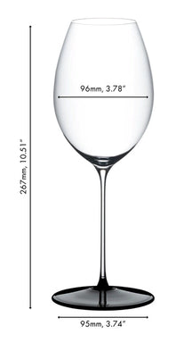 Riedel Red Wine Glass Fatto A Mano Black Tie - Hermitage / Syrah - 668 ml
