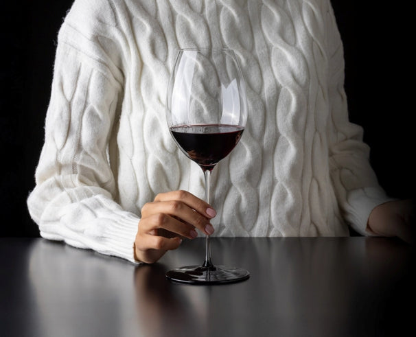 Copa de vino tinto Riedel Fatto A Mano Black Tie - Hermitage / Syrah - 668 ml