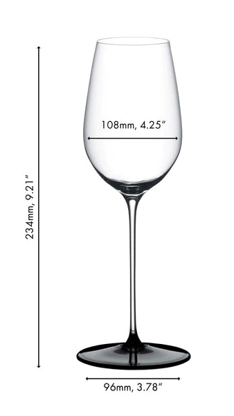Riedel White Wine Glass Fatto A Mano Black Tie - Riesling - 400 ml