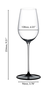 Riedel White Wine Glass Fatto A Mano Black Tie - Riesling - 400 ml