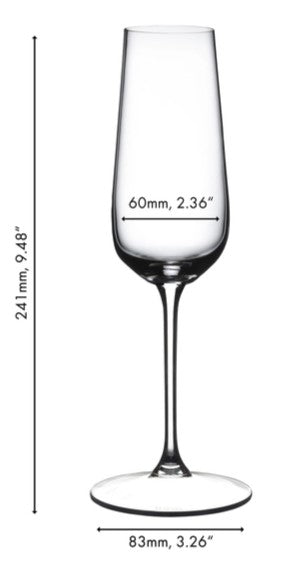 Riedel Champagne Glasses - Flutes - Grape@Riedel - 250 ml - 2 pieces