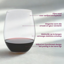 Riedel Red Wine Glass Set O Wine - 4 pieces with Decanter Carafe