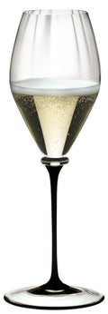 Copa de champán Riedel Fatto A Mano Performance - Tallo negro - 375 ml