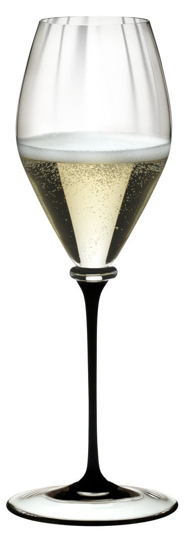 Copa de champán Riedel Fatto A Mano Performance - Tallo negro - 375 ml