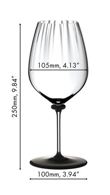 Riedel Red Wine Glass Fatto A Mano Performance - Cabernet Sauvignon - Black Base - 834 ml