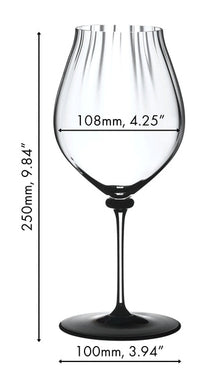 Riedel Red Wine Glass Fatto A Mano Performance - Pinot Noir - Black Base - 830 ml