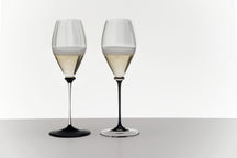 Riedel Champagne Glass Fatto A Mano Performance - Black Base - 375 ml