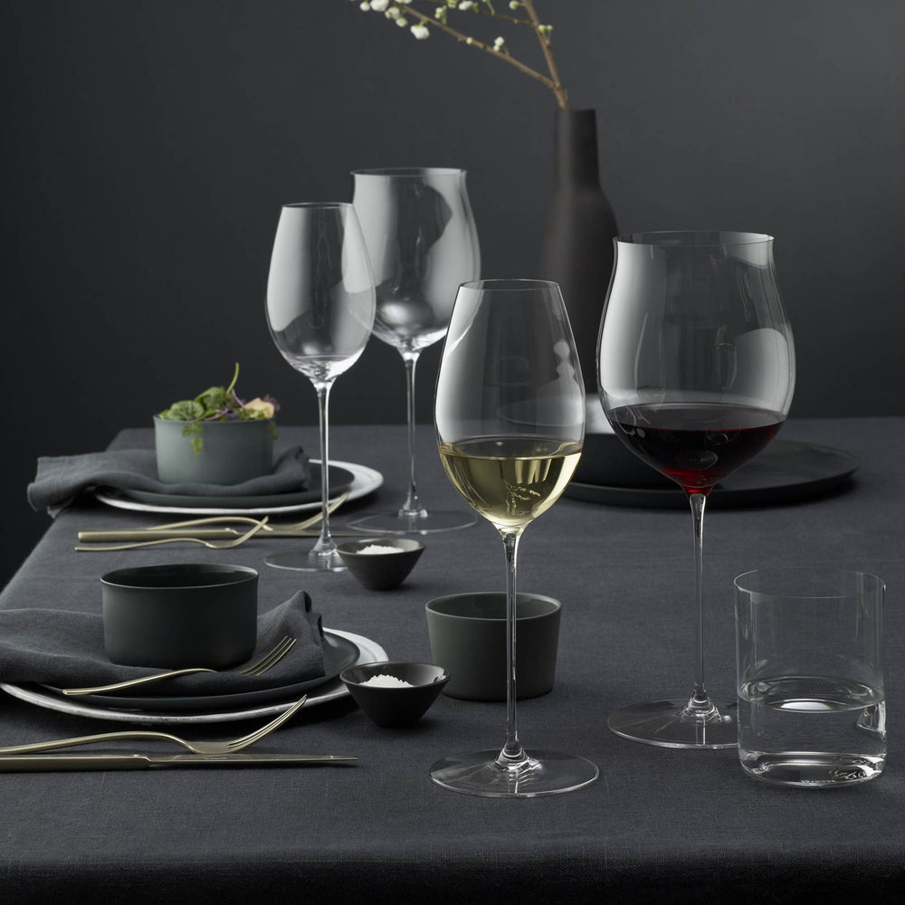Riedel Wine Glass Set Superleggero - Bordeaux Grand Cru, Burgundy Grand Cru, Riesling & Oaked Chardonnay - 4 pieces
