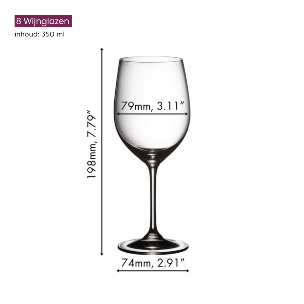 Riedel White Wine Glasses Vinum - Viognier / Chardonnay - Pay 6 Get 8
