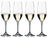 Riedel Champagne Glasses Vivant - 290 ml - 4 pieces