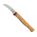 Robert Herder Aardappelschilmes 6 cm staal met houten heft, vrijstaand op witte achtergrond