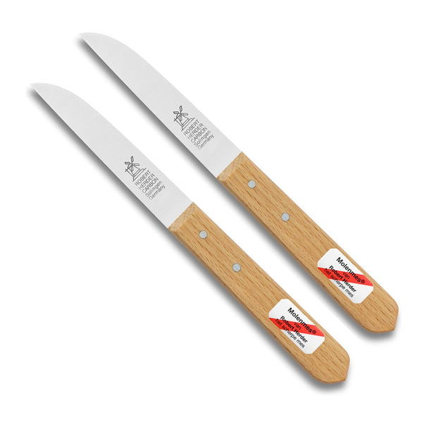 Robert Herder Mill Knife Stainless Wood - 9.2 cm Blade - 2 Pieces
