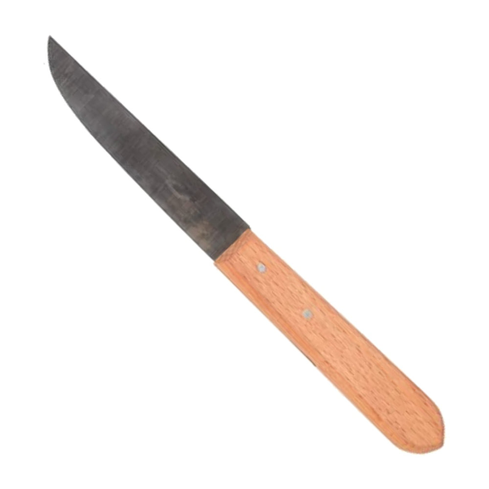 Robert Herder Molenmes 8.5 cm met lichthouten heft, vrijstaand op witte achtergrond