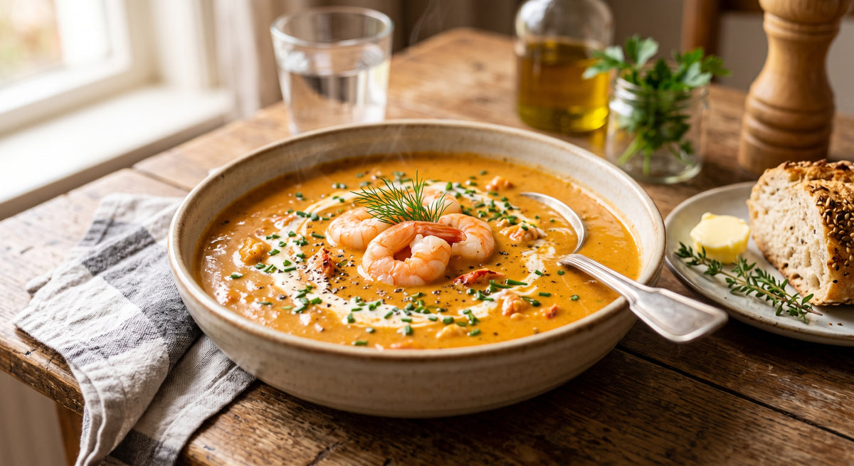 A luxurious soup that immediately brings flavor to your table.