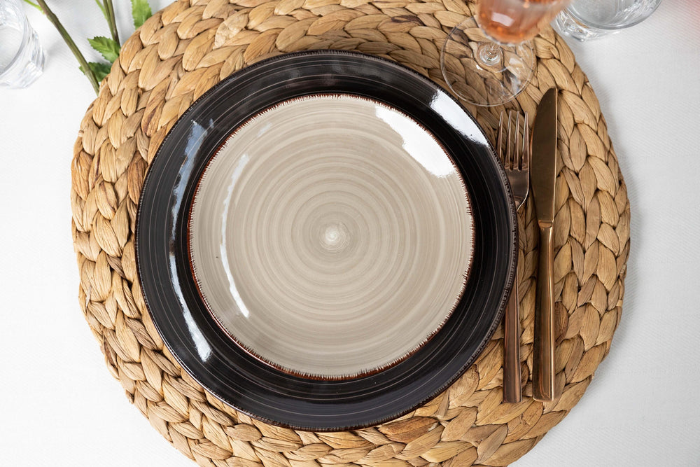Cookinglife Dinner Plates Delice Gray ø 26.5 cm - 6 pieces