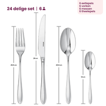 Sambonet Set de cubiertos Dream - RVS - 24 piezas / 6 personas