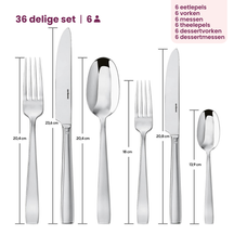 Sambonet Set de cubiertos Flat - RVS - 36 piezas / 6 personas