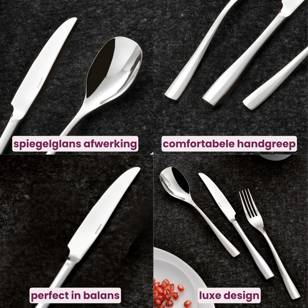 Sambonet Cutlery set Sintesi - stainless steel - 24 pieces / 6 people
