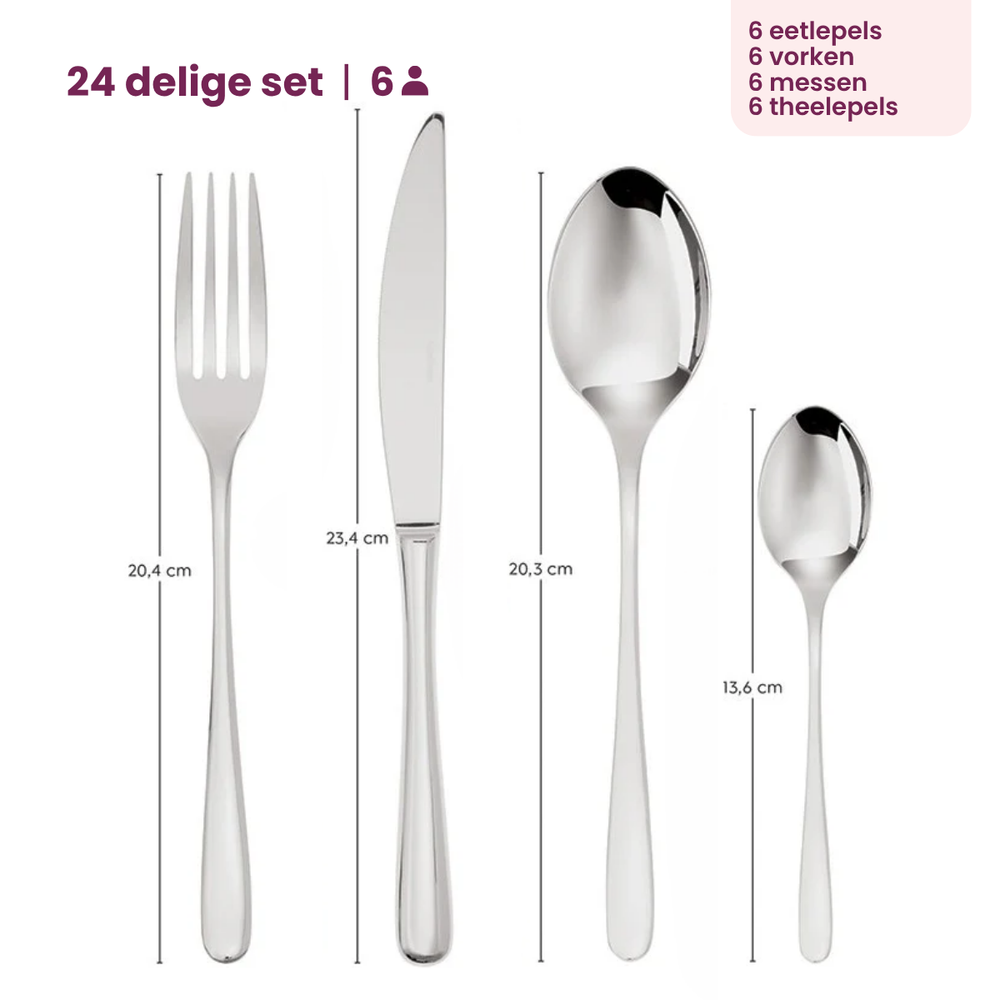 Sambonet Set de cubiertos Taste - Cobre - 24 piezas / 6 personas