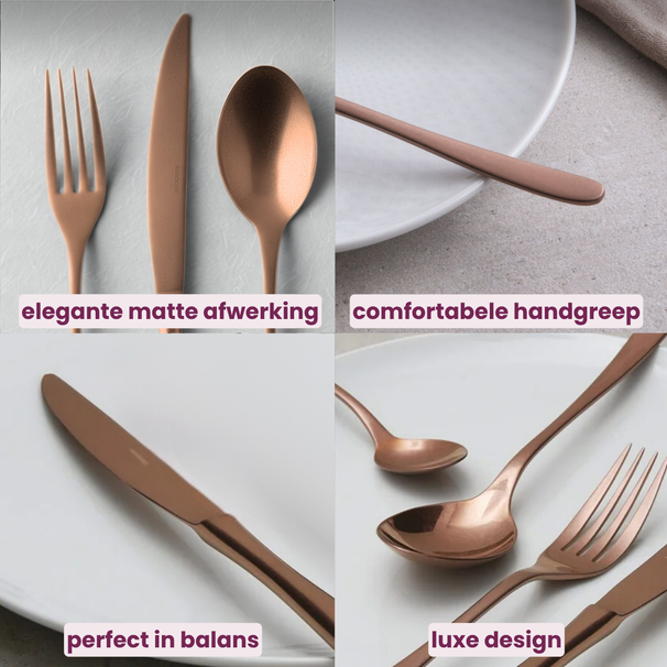 Sambonet Set de cubiertos Taste - Vintage Cobre - 36 piezas / 6 personas
