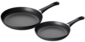 SCANPAN Set de Sartenes Classic Induction ø 24 & 28 cm - apto para todas las fuentes de calor - capa antiadherente estándar