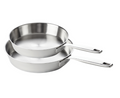 Set de sartenes Beka Maestro de acero inoxidable 2 piezas ø 24 y 28 cm - apto para todas las fuentes de calor - sin revestimiento antiadherente
