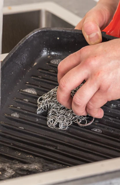 Why does rust form in a cast iron pan?