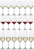 Schott Zwiesel Wine glass set (champagne glasses. white wine glasses & red wine glasses) Tulip - 18 piece set