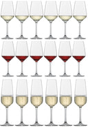 Schott Zwiesel Wine glass set (champagne glasses. white wine glasses & red wine glasses) Tulip - 18 piece set