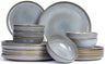 Set de vajilla ASA Selection Saisons - Denim 18 piezas / 6 personas - 6 platos de cena, 6 platos de desayuno y 6 cuencos