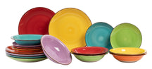 Studio Tavola Serviesset Sunny Summer 18-delig / 6 personen - 6 platos de desayuno, 6 platos de sopa y 6 platos de cena