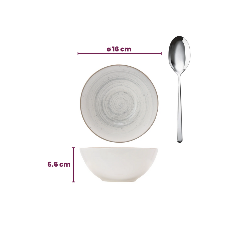 Cosy & Trendy Soup Bowls / Bowls Sintra Dusty Blue ø 16 cm - 4 pieces