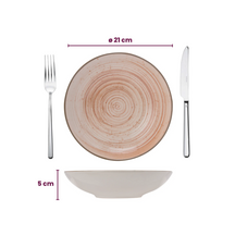 Cosy & Trendy Deep Plates Sintra Terracotta ø 21 cm - 4 Pieces