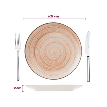 Cosy & Trendy Dinner Plates Sintra Terracotta ø 26 cm - 4 Pieces