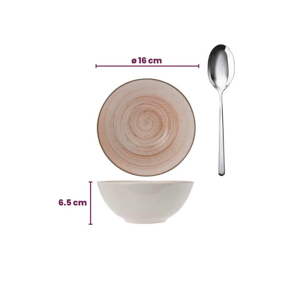 Cosy & Trendy Soup Bowls / Bowls - Sintra Terracotta ø 16 cm - 4 pieces