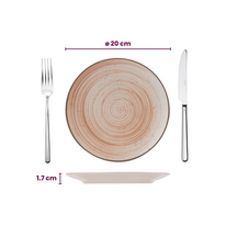 Cosy & Trendy Breakfast Plates / Dessert Plates - Sintra Terracotta ø 20 cm - 4 Pieces