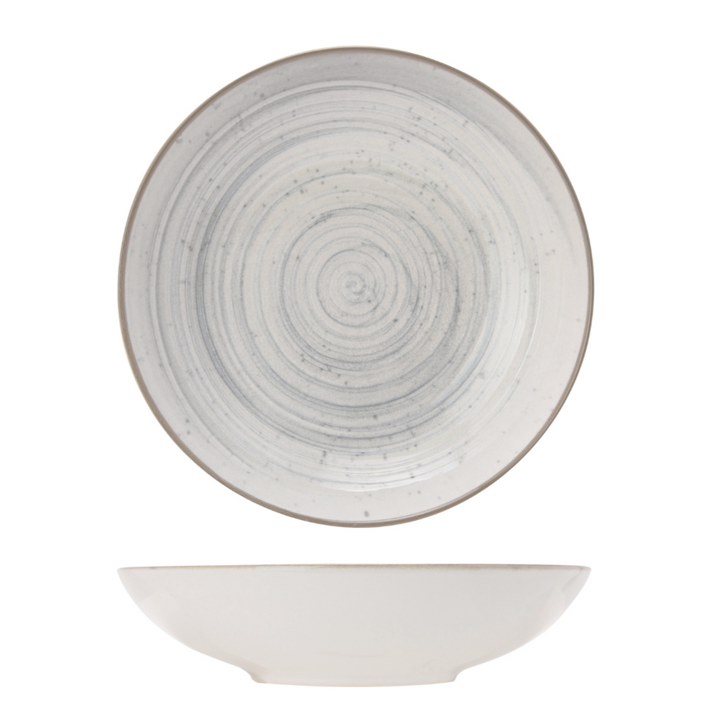 Cosy & Trendy Deep Plates Sintra Dusty Blue ø 21 cm - 4 pieces