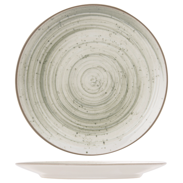 Cosy & Trendy Platos para cena Sintra Verde Hiedra ø 26 cm - 4 piezas