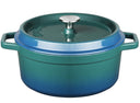 Sola Casserole with lid - Blue - ø 24 cm / 3.5 liter - Enameled non-stick coating