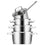 Sola Cookware set Diamond 4-piece stainless steel – downdraft suitable – cooking pots Ø 16, 18, 20 cm & saucepan Ø 16 cm – suitable for all heat sources