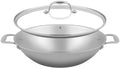 Sola wok pan with lid Green Cooking Ø 32 cm – without non-stick coating – suitable for all heat sources