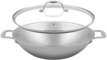 Sola wok pan with lid Green Cooking Ø 32 cm – without non-stick coating – suitable for all heat sources