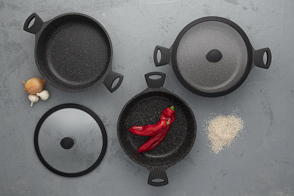 Sola Sartén para saltear con tapa Fair Cooking ø 28 cm - revestimiento antiadherente estándar